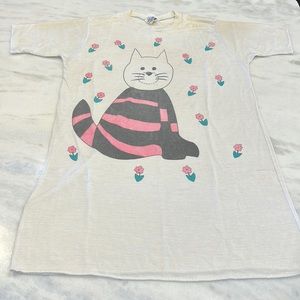 Vintage Cat Sleep Shirt